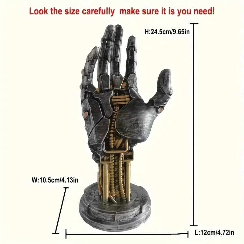 Cyberpunk3DPrinting Game Handle Bracket - Multi-Functional Desktop Organizing Box，| Science Fiction Mechanical Style Decoration