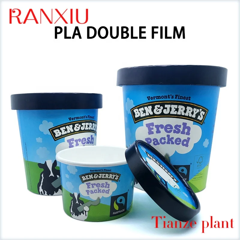 Custom Factory Supply Disposable Ice Cup 16 oz Paper bowl for Ice