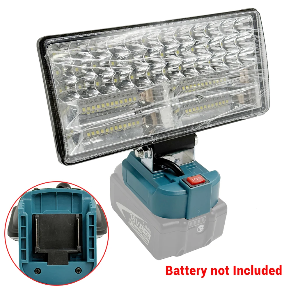 

Светодиодный аккумуляторный фонарик для Makita, 18 В, рабочий фонарь с аккумулятором, беспроводной прожектор, аккумуляторная светодиодная лампа для кемпинга, пешего туризма