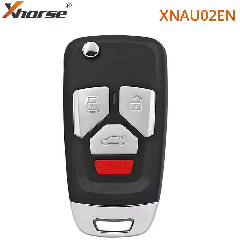 

1 Piece XHORSE XNAU02EN 3+1 Buttons XN Series Wireless VVDI Universal Remote Car Key for VVDI2 Tools for AUDI Type