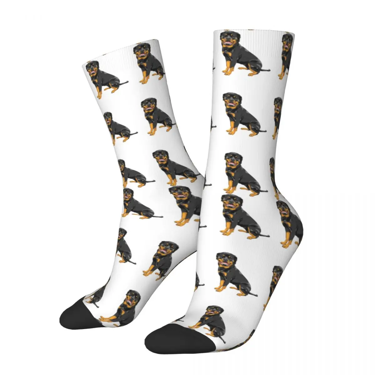 

Men's Socks Harajuku Rottweiler Dog Breed Pattern Sock Polyester Dog Lover Sport Women Stockings Spring Summer Autumn Winter