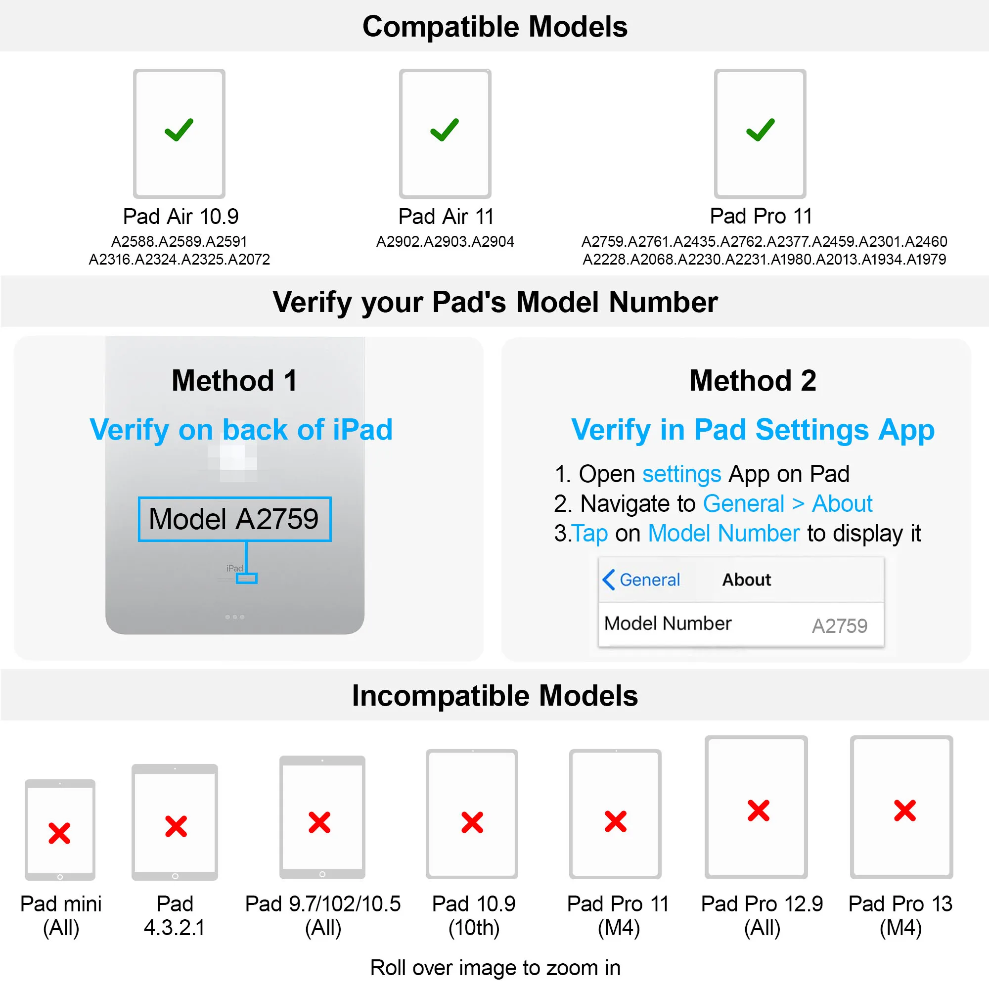 حافظة هواء IPad مع لوحة مفاتيح ، Pro 11 ، M2 ، 4 ، الجيل الأول ، الهواء ، الجيل الخامس ، الجيل الرابع ، 3 أجهزة اتصال ، 11 بوصة