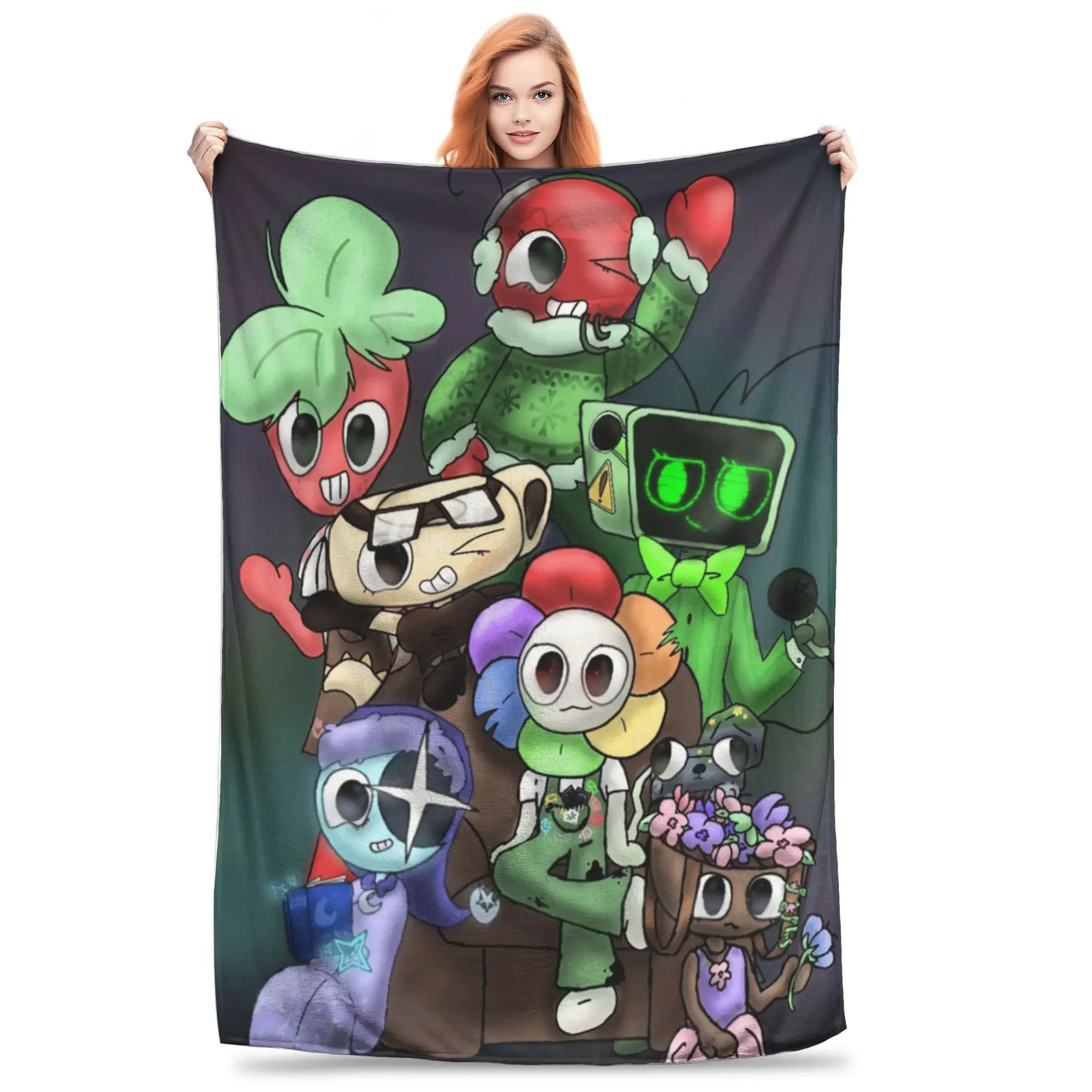 Game Dandys World Soft Warm Plush Throw Blanket Flannel Bedspread Cover for Bedroom Boys Girls
