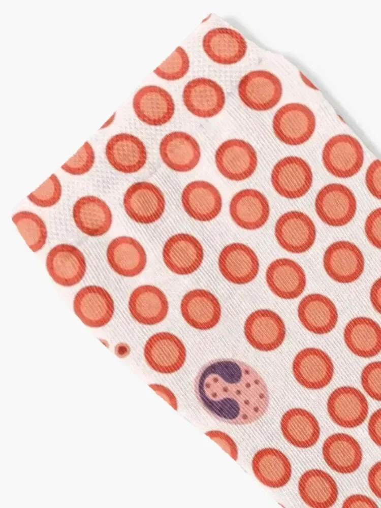 Blood cells pattern Socks ankle anti-slip winter hiking Women's Socks Men's