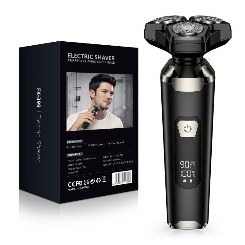 

Magnetic floating veneer3Electric razor with blade head for men, fully washableusbFast charging for shaving