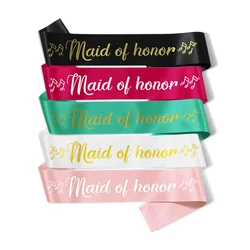 1PCS Maid of honor Sashet wedding party dress accessories Bridesmaid group color butyl cloth sashet wholesale