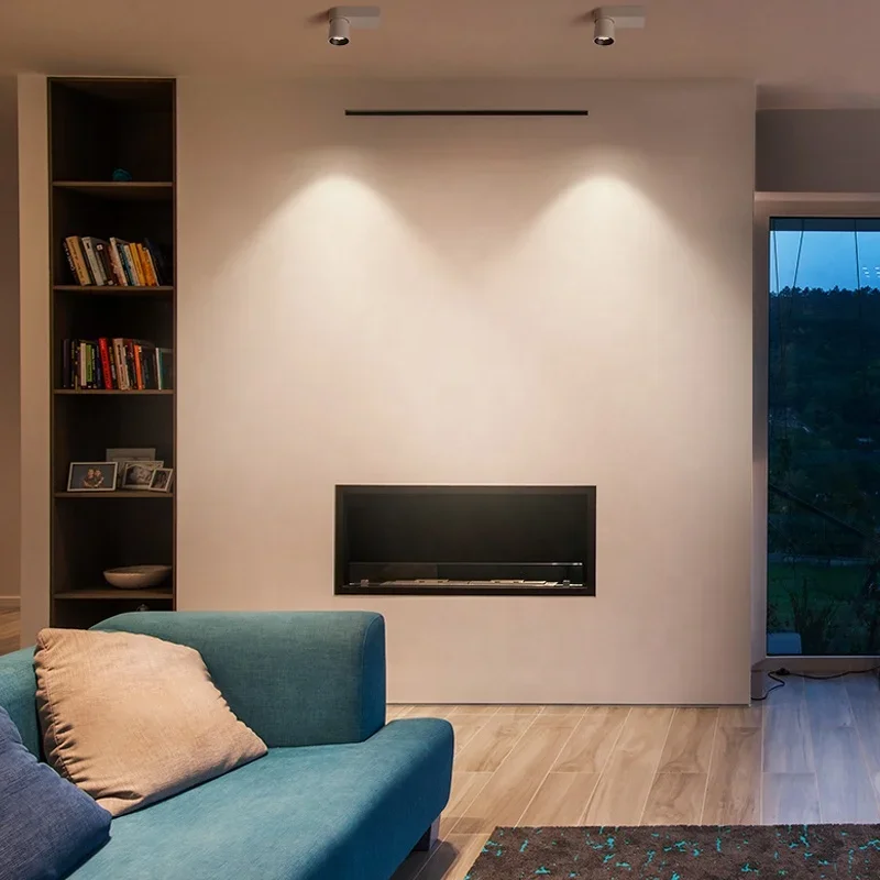 Surface Mount Downlight 360 Rotation Adjustable Led SpotLight 9W 110V Aluminum Ceiling Wall Lamp For Home