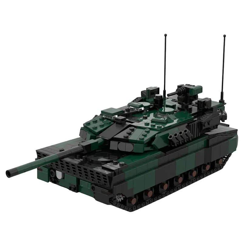 MOC-208666 Militär-Kampfpanzer Leopard 2A8 Baustein-Set Modell-Puzzle Jungen Bausteine US-Kanonenfahrzeug Jungen Spielzeug Geschenk – Detail 3