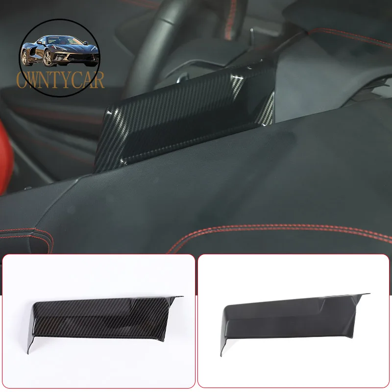 ABS Carbon Fiber For Chevrolet Corvette C8 Z51 Z06 2020-23 Center Console Navigation Screen Frame Cover Decorative Accessories