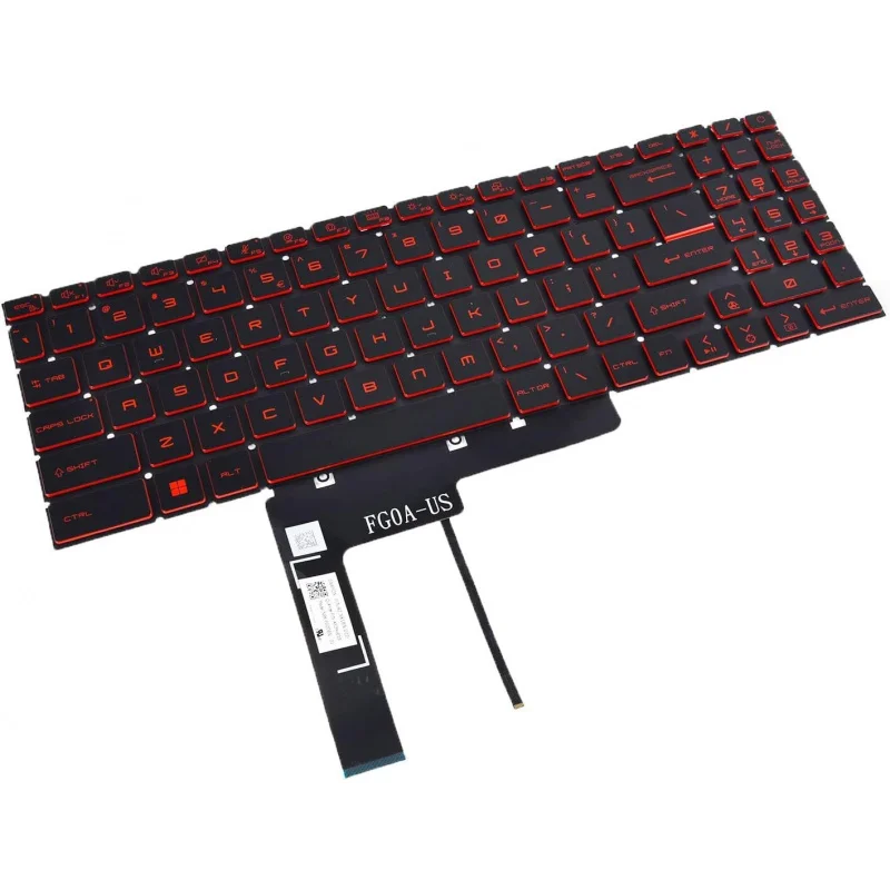 

Новая клавиатура LL+ для MSI GF66 GF76 11SC 11UC 11UD 11UE 11UG 12UC 12UD, американская раскладка, красная подсветка