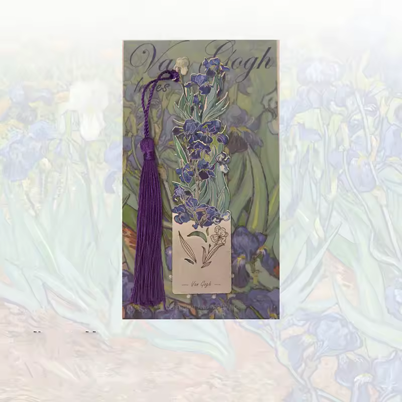 Aesthetic Book Page Clip Floral Painting Metal Bookmark Hollow Metal Book Accessories Student Reading Mark Stationery Gifts - Image 15