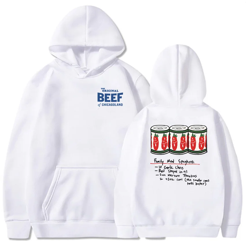 Ropa de hombre, sudaderas con capucha originales de carne de Chicagoland, sudaderas gráficas de la serie de televisión The Bear, jerséis con capucha de manga larga Moletom
