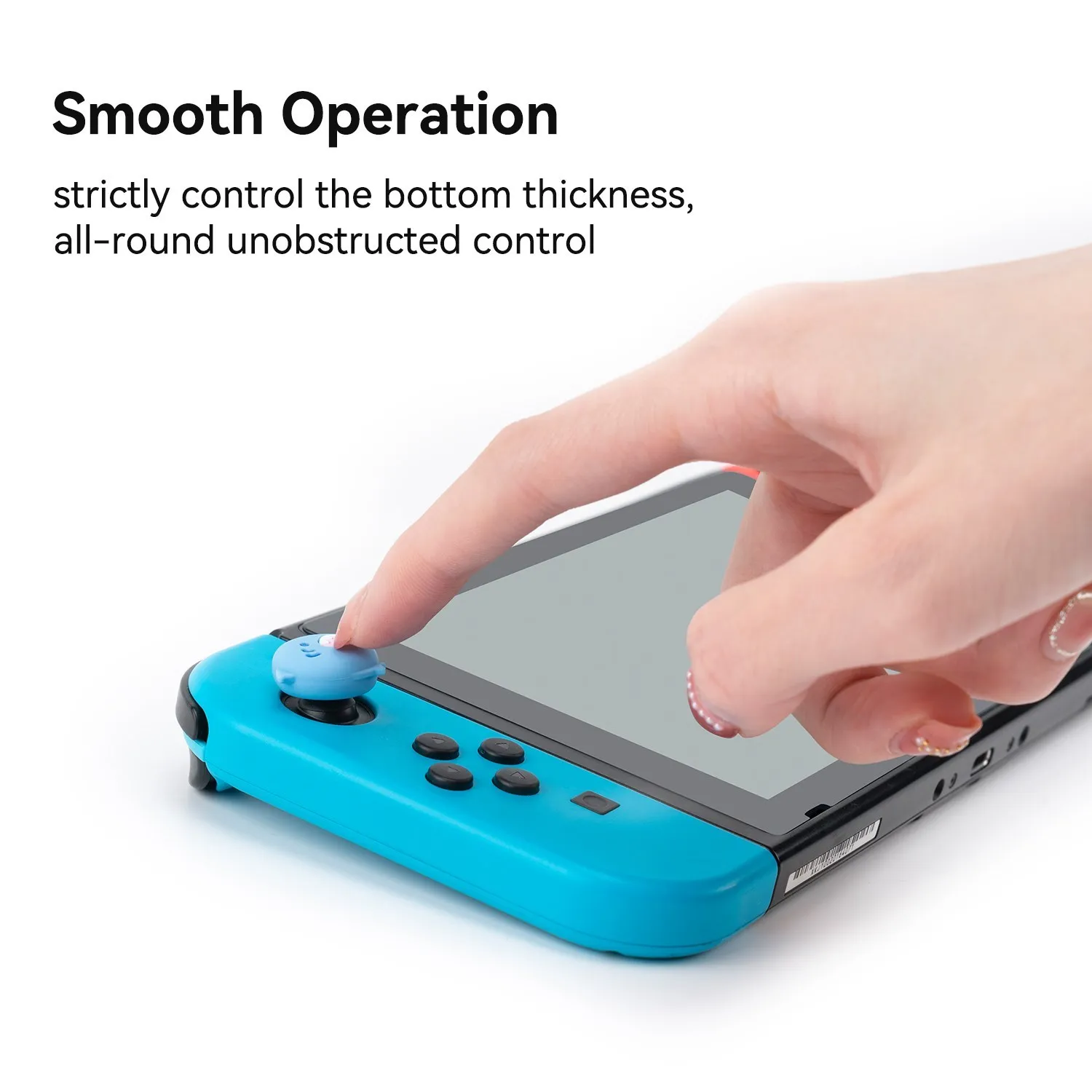 GeekShare tapas de palanca de pulgar Shark Party Joy-con tapas de agarre de pulgar para Nintendo Switch controlador cubierta NS OLED Joystick cubierta