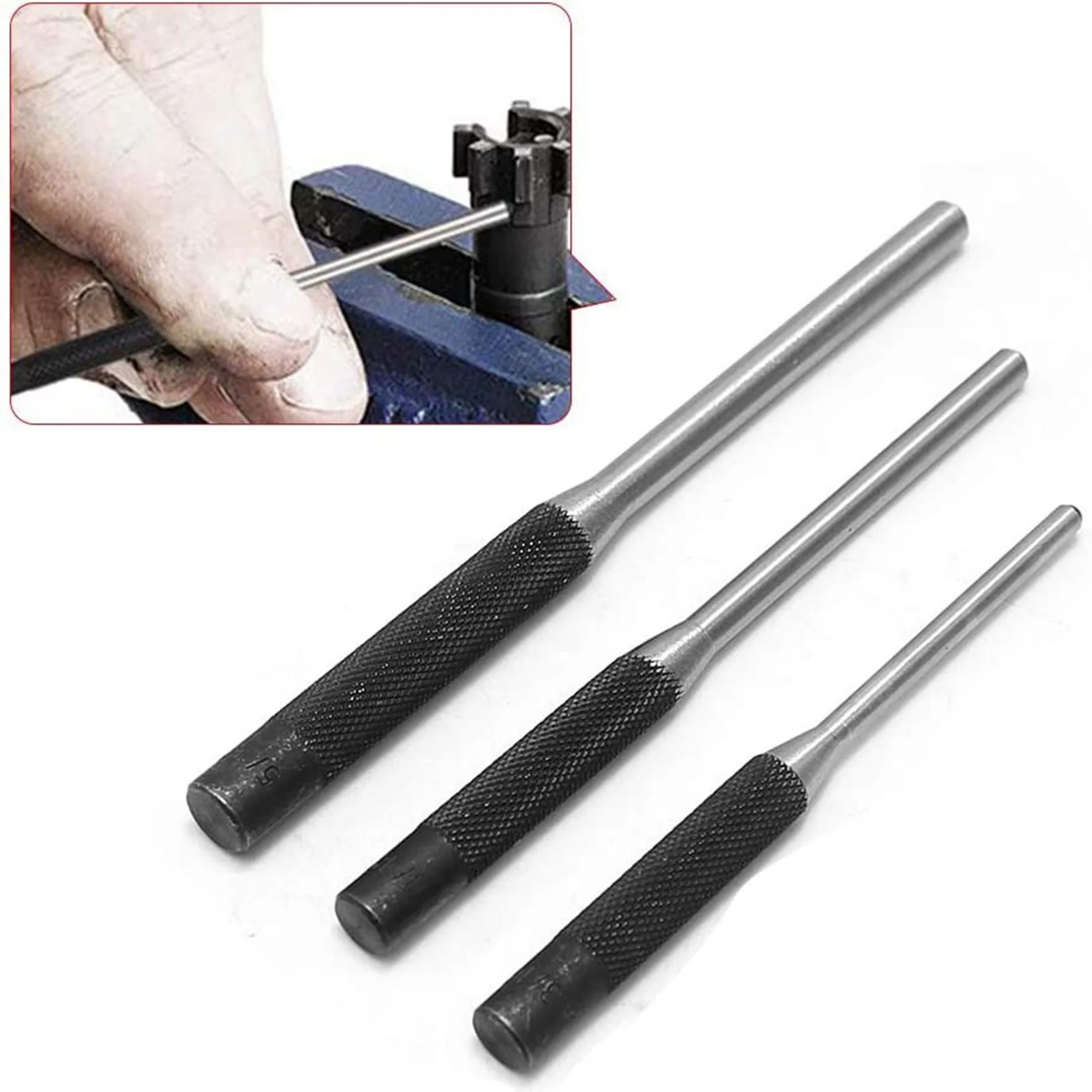 

Roll Pin Punch Set With Storage Pouch, 20Pcs Steel Removal Tool Kit With Carrying Bag For Jewelers, Watch Repairers Work-B51B
