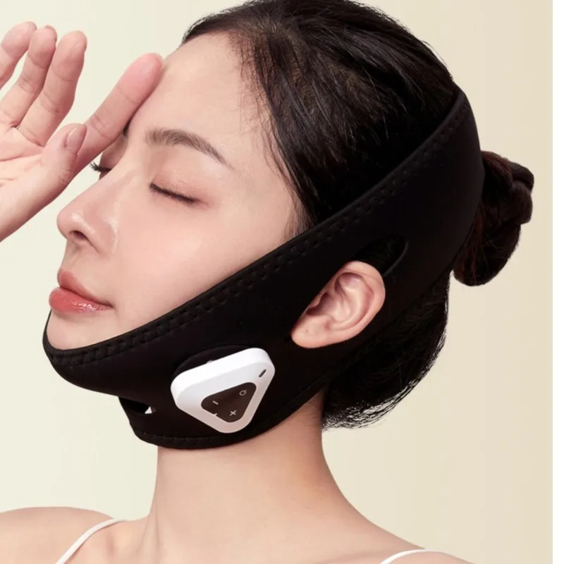 EMS Vシェイプ美顔器 - フェイスリフティングデバイス アンチエイジング 家庭用 スキンケア 引き締めマスク