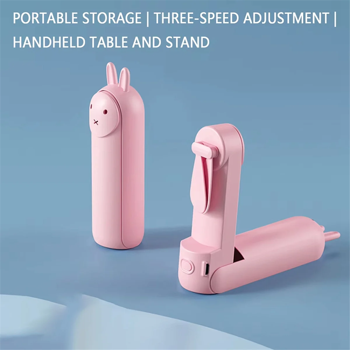 مروحة محمولة قابلة لإعادة الشحن، هدية مروحة صغيرة محمولة على سطح المكتب، يمكن وضعها على مروحة صغيرة محمولة باليد