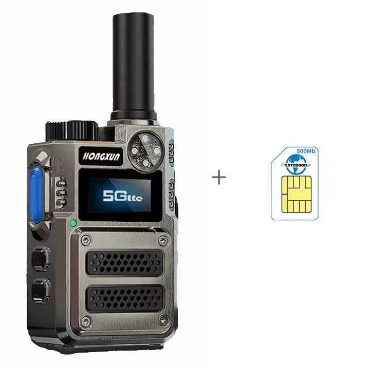 Walkie Talkie HX-G500S 4G POC 5000KM Bluetooth GPS SOS LCD Display Wireless Link Anti-Interference High-Fidelity Output