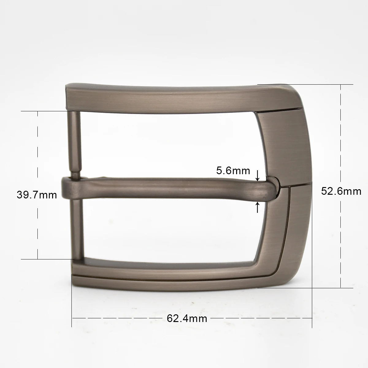 Metal 40mm Belt Buckle Men\'s Brushed Single Pin Buckle Leather Craft Belt Accessories Waistband Parts