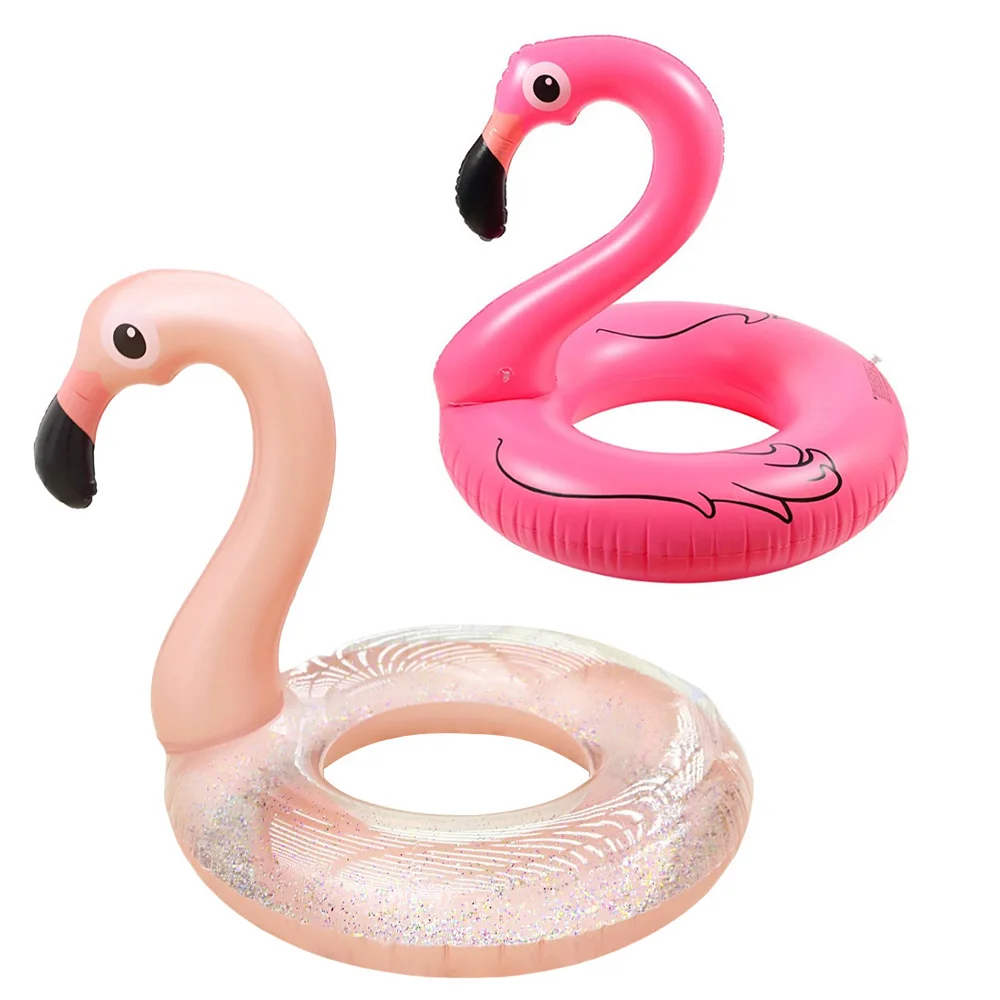 ROOXIN Swim Ring Tube Inflatable Toys Flamingo Swimming Ring For Kids Adult Float Swimming Circle Pool Sand Water Park Equipment