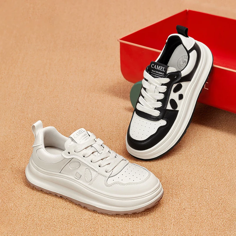 GOLDEN CMAEL Skateboarding Shoes Comfortable Female Sneakers Sports Running White Casual Ladies Shoes for Women 2023 Autumn New