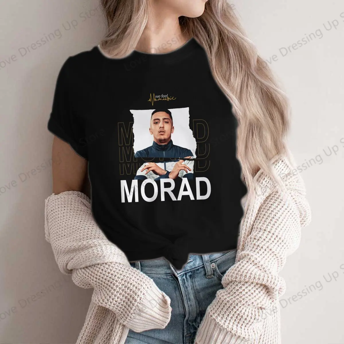 The Morad M.D.L Woman T Shirt  Harajuku Casual Short Sleeve Polyester T-Shirt Special