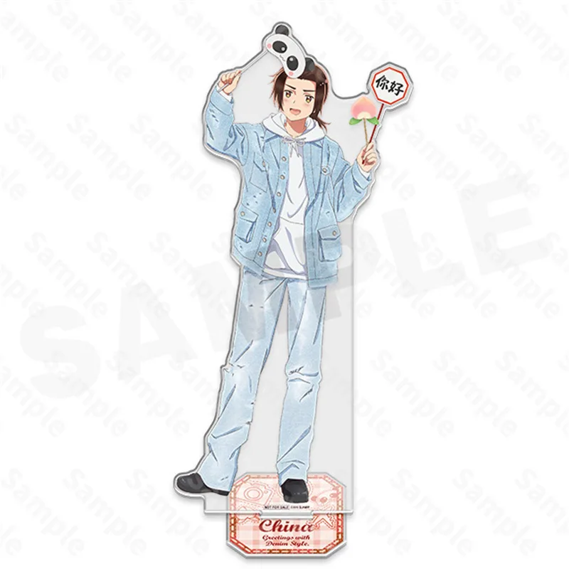 HETALIA APH Blue Jean Ver. Ornamen Meja Figur Ludwig Akrilik Italia Veneziano, Piring Berdiri Alfred F. Jones, Mainan Pilihan