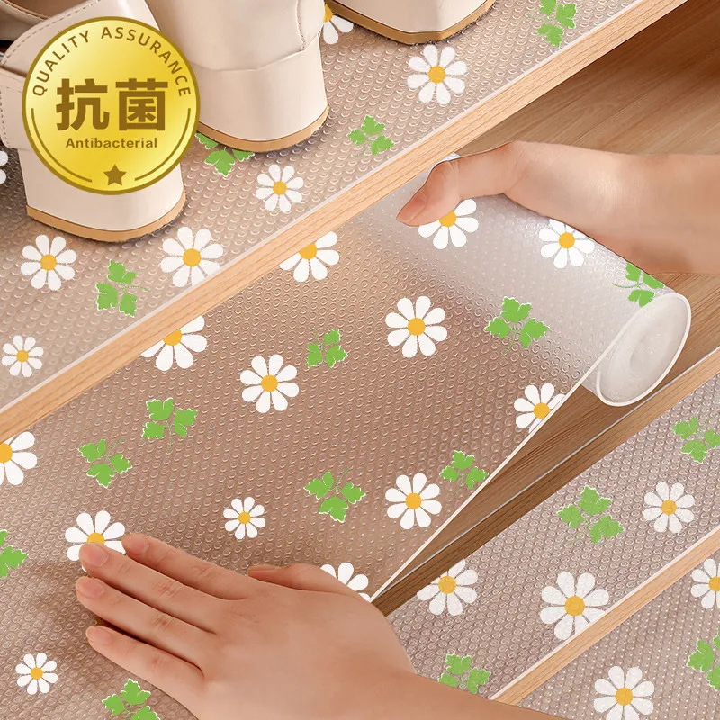 Thickened Anti Slip Drawer Pad Paper Kitchen Countertop Waterproof Cabinet Pad Non Rolled Edge Wardrobe Moisture-proof Sticker