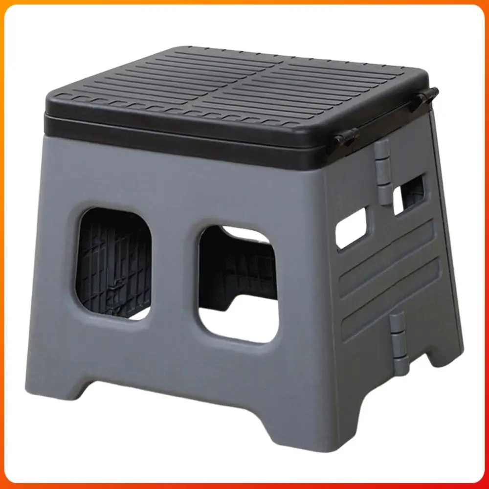 

Portable Camping Toilet with Lid Portable Folding Toilet Multifunctional Foldable Outdoor Camp Toilet for Camping Travel