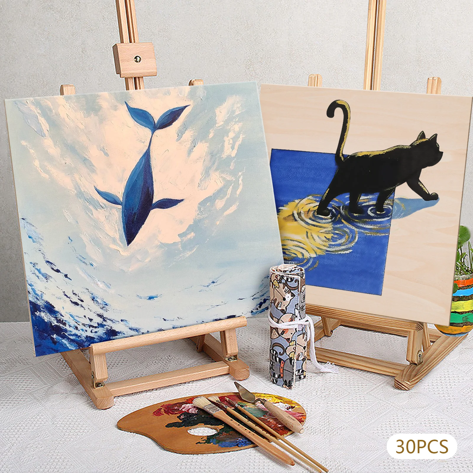 Paquet de 30 feuilles de tilleul, 40x40CM, feuilles de contreplaqué de tilleul de 3MM avec Surfaces lisses, planches de bois inachevées pour le bricolage