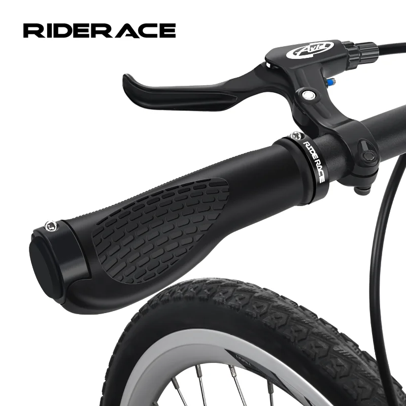 

1 Pair Bicycle Grips Aluminum Alloy Dual Lock Ring Mountain Bike Handlebar Grips Ergonomic Comfortable Non-Slip Shockproof