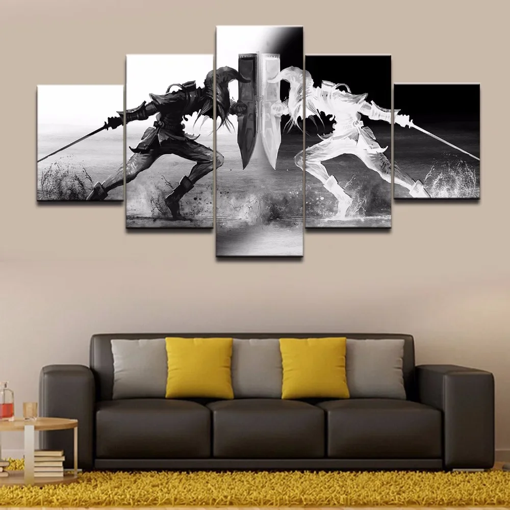 Zelda Breath of the Wild Kids Game 5 Pieces HD Wall Art Canvas Poster Paintings for Living Room Home Decor Picture Decorations