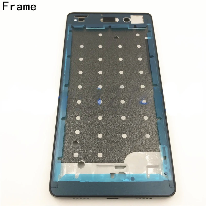 New Full Housing Chassis For Huawei P8 Lite 2015 LCD Front Frame +Rear Back Battery Cover Housing With Side Button +Camera Lens