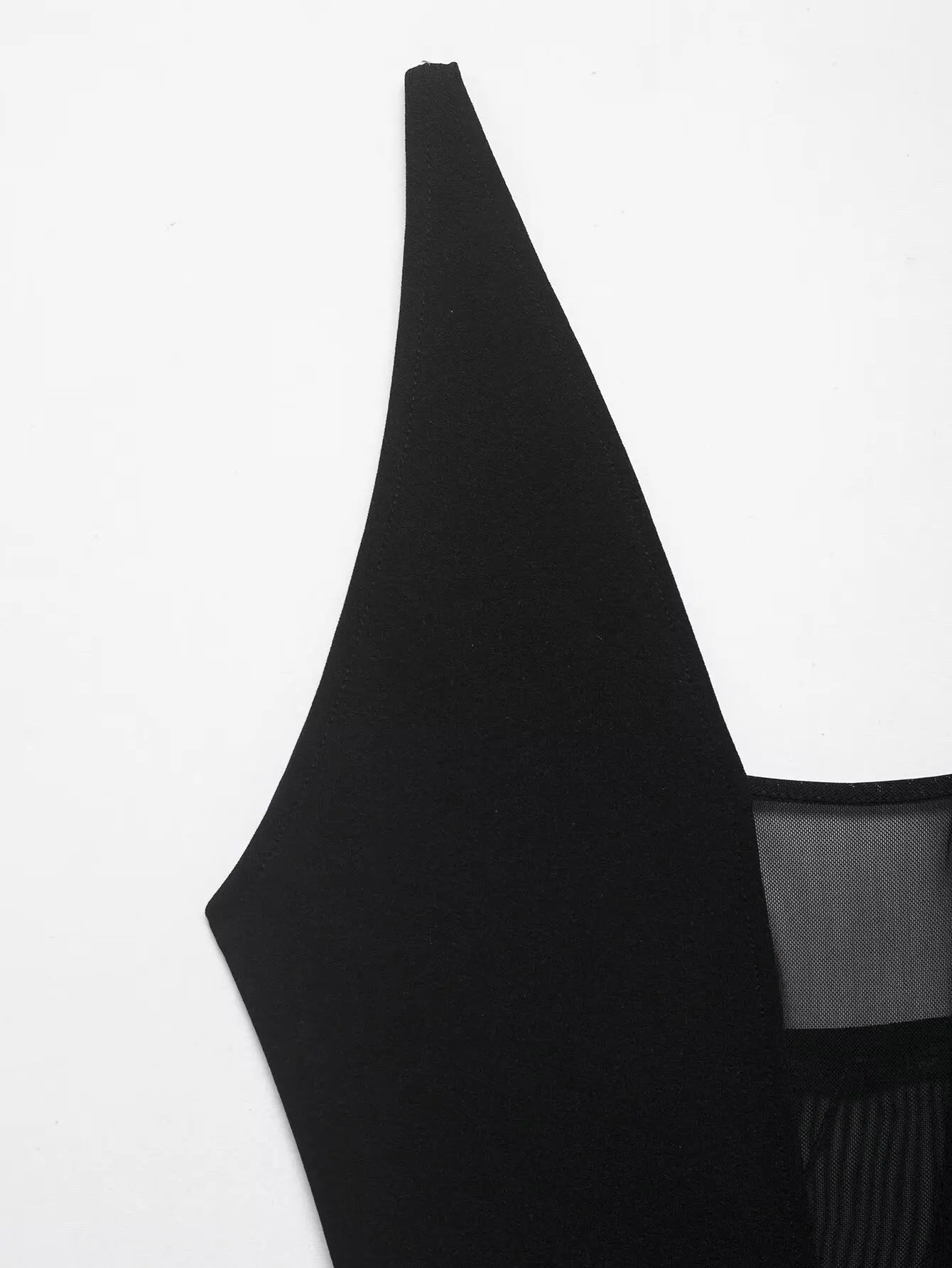 BSAY Schwarzer, durchsichtiger Overall mit V-Ausschnitt, Sommer, neu, sexy, schmal geschnitten, Nachtclub-Party-Bodysuit, Streetwear, schicke Damenoberteile, Mujer – Detail 5