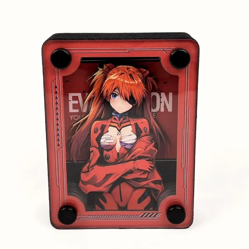 إيفا أسوكا لانغلي سوريو أنيمي نموذج الاكريليك اليدوية ثلاثي الأبعاد الطوب عرض الجدول اللوحة الزخرفية زخرفة المنزل جديد