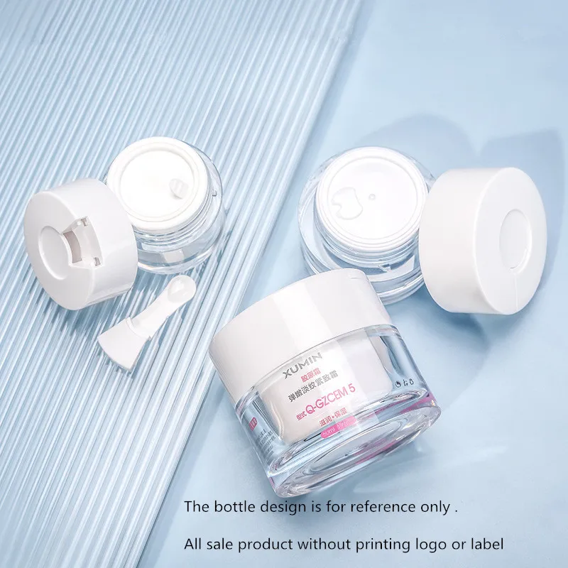

15/30/50g Empty Lotion Cream Jar Refillable Lotion Bottle With Spoon Storage Eye Cream Sealed Dispenser Mask Cosmetic Container