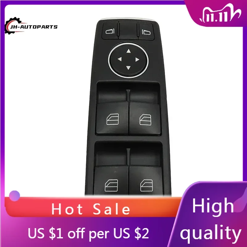 

Car Window Button Electric Window Switch Control Lifter 1669054300 For Mercedes Benz A-CLASS (W176) A160, A180, A200 CDI, 2012-