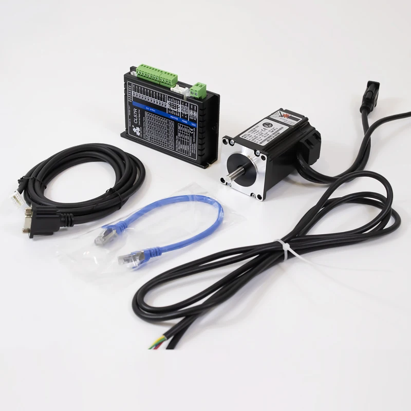 

RS485 Communication Hybrid Kit 57mm 2 Phase DC Closed Loop Nema 23 Stepper Motor with RS485 Communication Stepper Driver Set