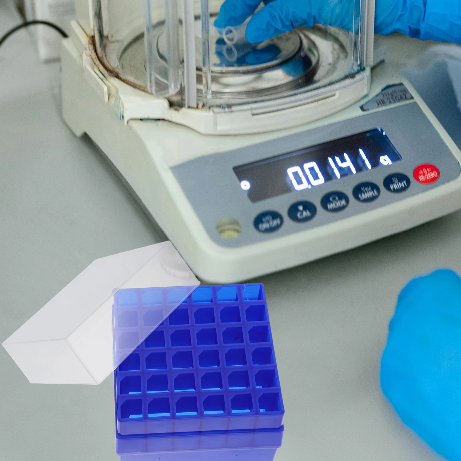 

Freezer Box Test Tube Bottle Holder Cryobox Cryogenic Boxes Dosing Storage for Blue Display Stands