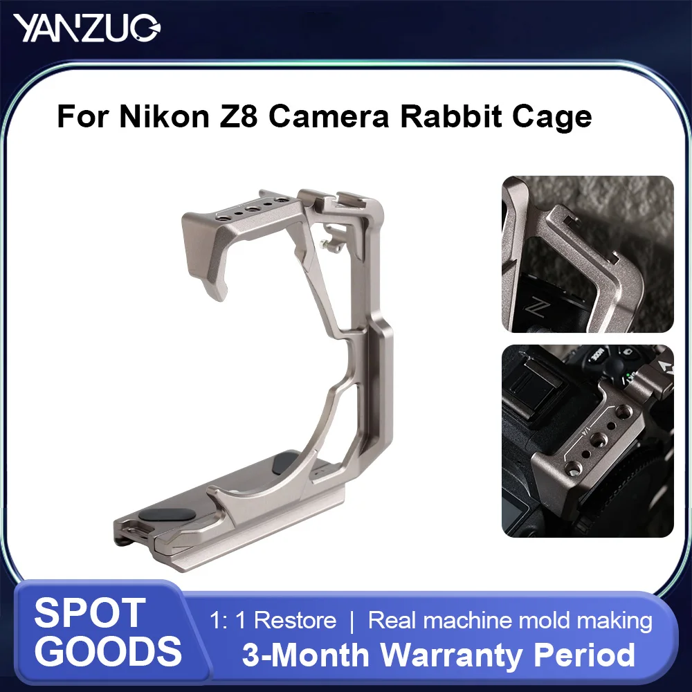 yanzuo-support-d'appareil-photo-a-degagement-rapide-pour-nikon-z8-cadre-de-protection-equipement-photographique-professionnel-etui-rabbit