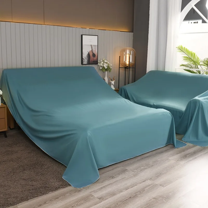 Furniture Dust Cover Polyester Breathable Sofa Cover Machine Washable Household Dust-proof Cloth Suitable for All Furnitures