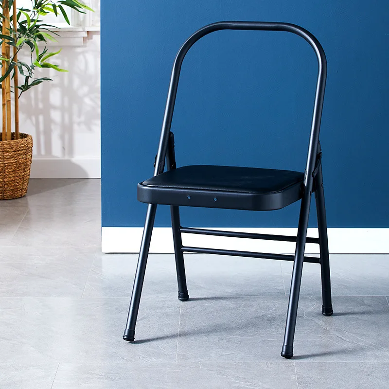 Bold and thickened yoga folding chair Iyengar chair yoga with waist support auxiliary  stool