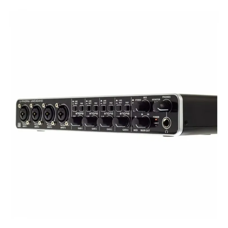 

Behringer UMC404HD Sound Card 4-In/4-Out USB Audio/MIDI Interface With 4 Midas Mic Preamps Studio Sound Equipment
