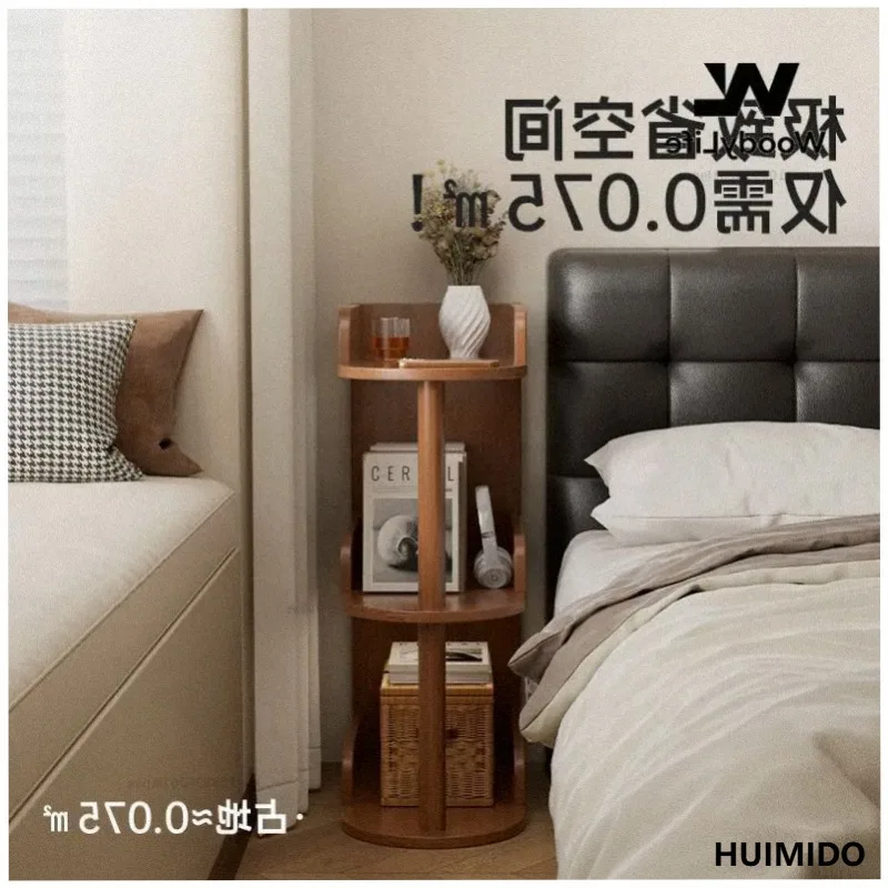 Gap Rack Home Desk Next To Mini Bookshelf Living Room Simple Ultra-narrow Storage Cabinet Solid Wood Floor Storage Rack