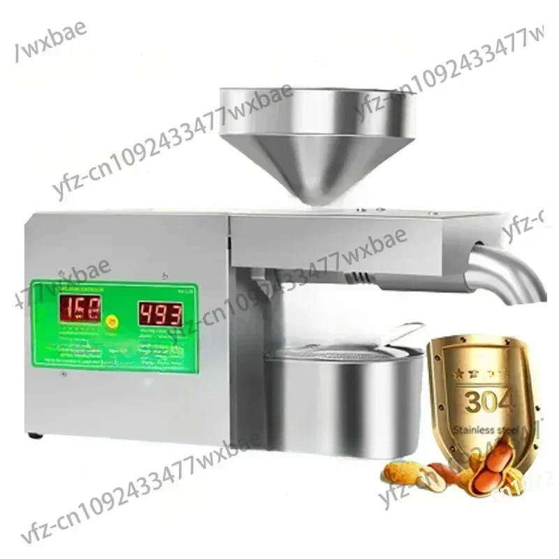 Household Small Smart Oil Press, 110V/220V Peanut, Sesame Sunflower Seed Press Machine