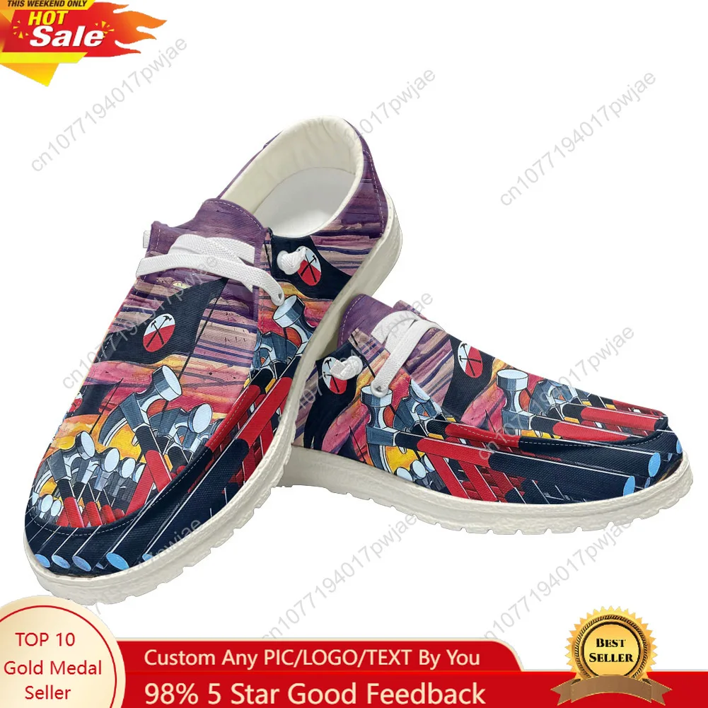 

We'Re Pink Just Two Lost Souls The Wall Casual Shoes Men Woman Floyd Flat Shoe Breathable Outdoor Lightweight Footwear Shoe