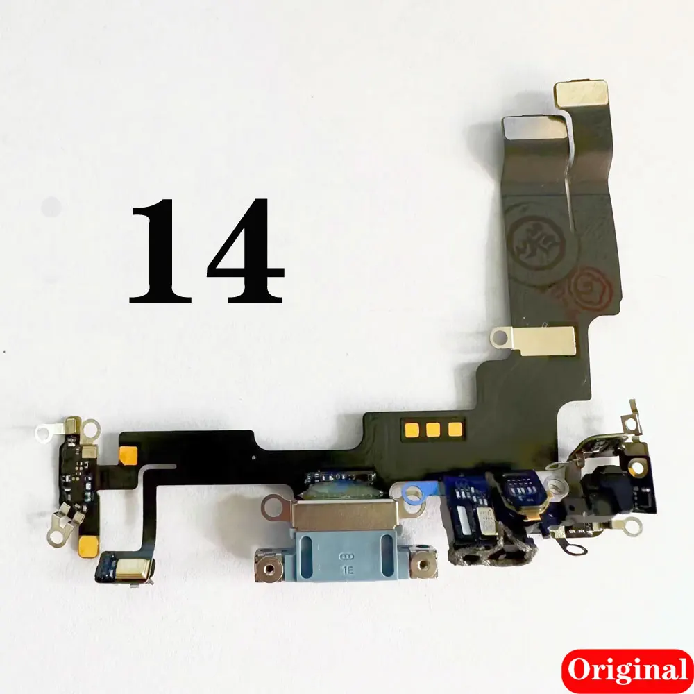 Original Charging Port For iPhone 14 14 Plus Replacement Dock Connector With Mic For Iphone 14 pro max parts