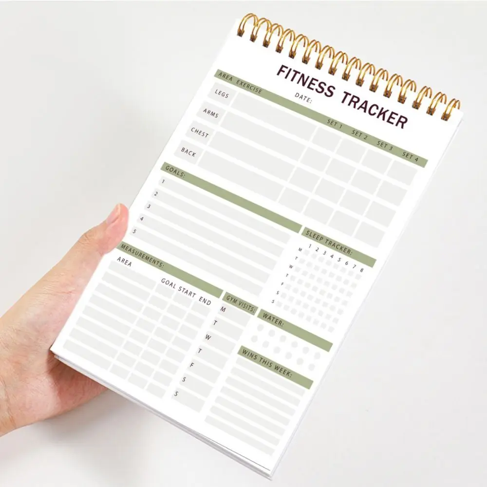 52 Sheets Daily Exercise Plans Notebook Portable Easy Tear-off To Do List Notepad Wellness Planner Self-Disciplined