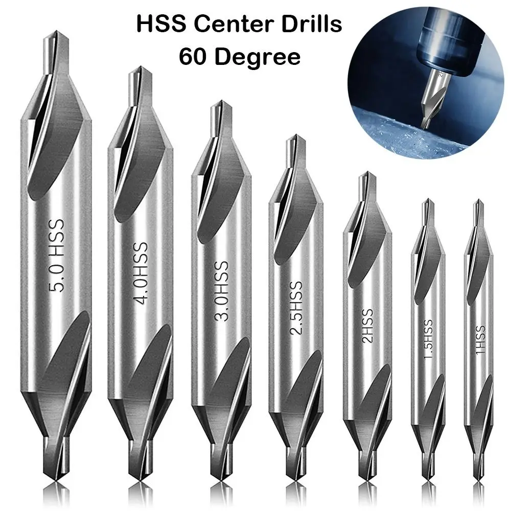 Drilling Tools Cross Triangle Drill Spot Bit Center Drill HSS Combined Center Drills Drill Bit Countersinks Angle Bit