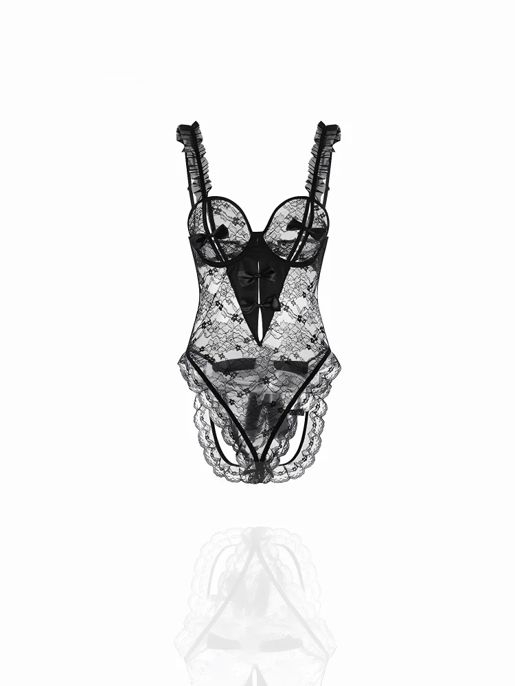 

Оригинальный дизайн, сексуальное кружевное боди, женские весенние брюки с высокой талией, нижнее белье, прямой крой