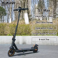 Electric Scooter for adult KuKirin S1 Max 2025 36V 10.4Ah  8 inch Tire 350W Motor 39km Max Range Foldable urban E-Scooter
